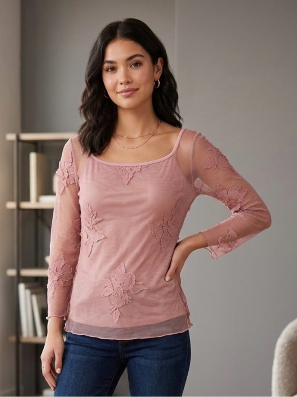 Lace Blush Daytrip Top